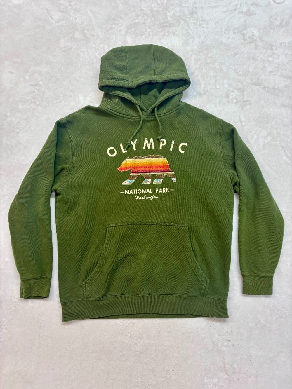 ADKTD Lifestyle Women's Olympic National Park WA Green Hoodie --- Size: Large!!
